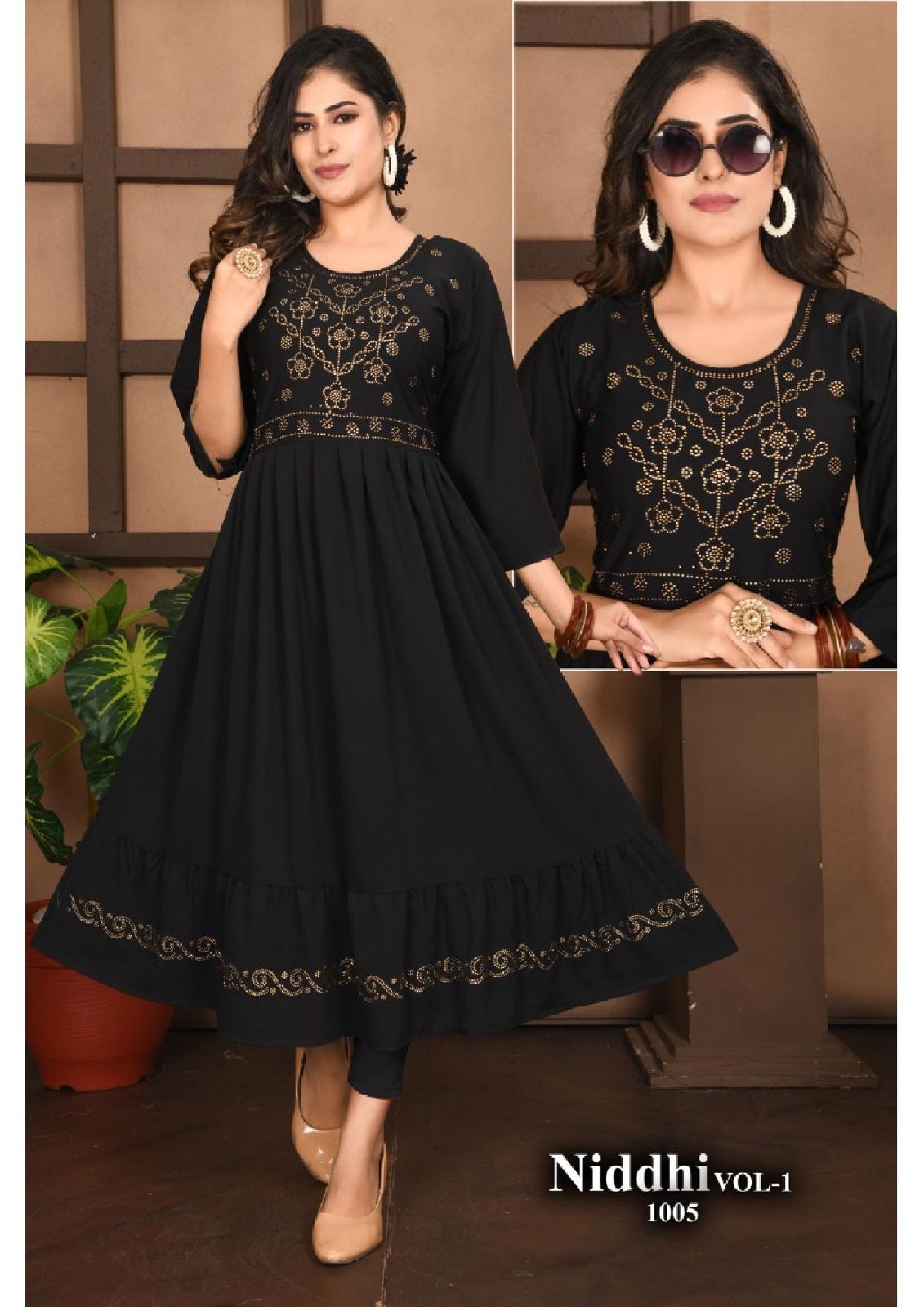 Beauty Queen Niddhi 1 Fancy Designer Wholesale Anarkali Kurti Catalog
